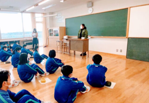 荒浜中学校 と産学官連携<あらはMAP>