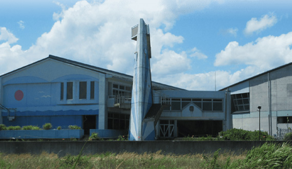 震災遺構・浪江町立請戸小学校写真