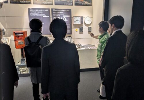 震災遺構 請戸小学校へ特許庁の皆様にご来館いただきました