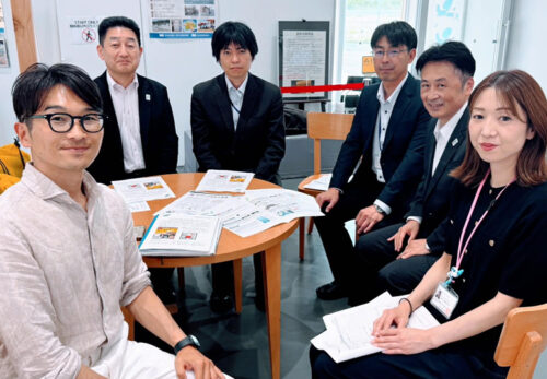 国土交通省 東北地方整備局の皆さまに請戸小学校へお越しいただきました