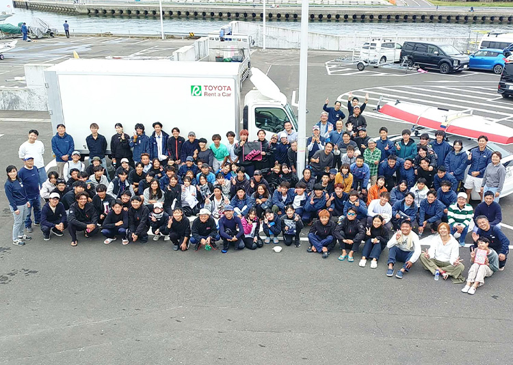 宮城県民ヨット大会集合写真